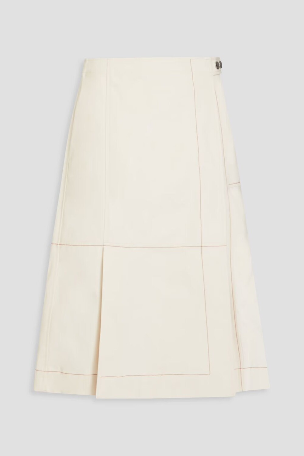

Юбка миди из хлопковой парусины со вставками рипстоп 3.1 Phillip Lim, крем