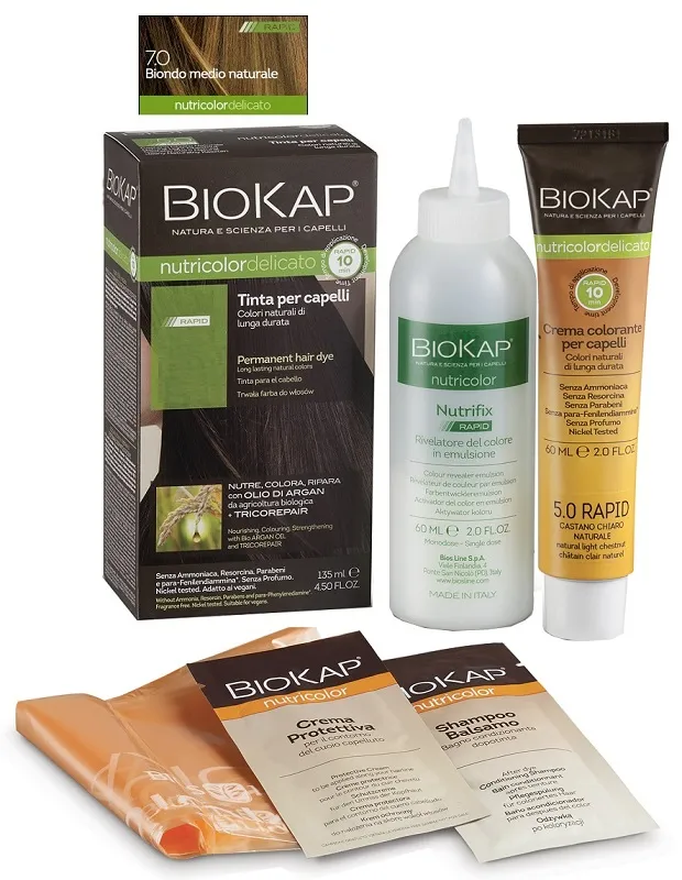 

Biokap Nutricolor Delicato Rapid 7 Натуральная краска для волос средней блондинки