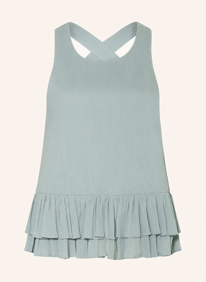 

Топ с рюшами Claudie Pierlot, зеленый