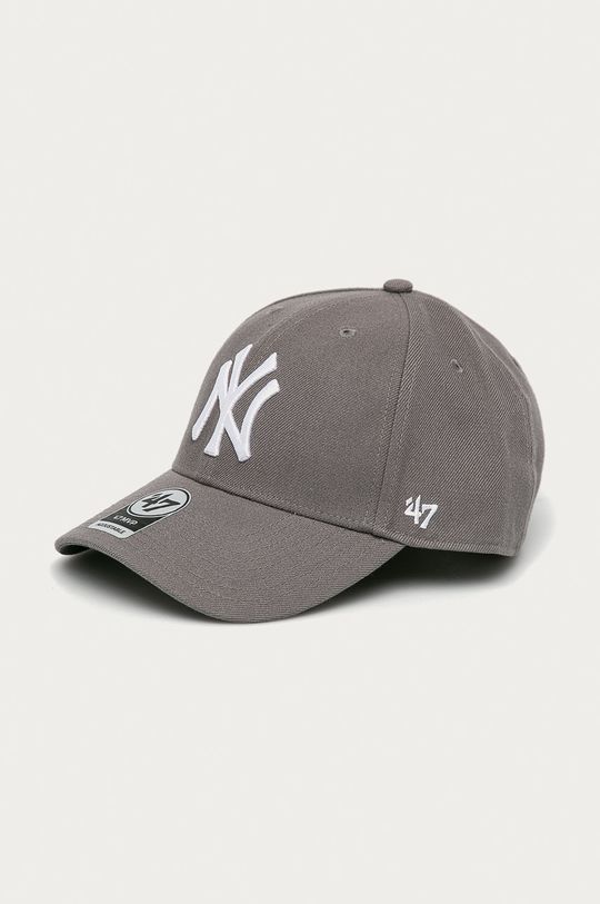 Кепка MLB New York Yankees 47brand, серый шапка 47brand brain freeze cuff knit new york yankees серый b brnfz17ace gy