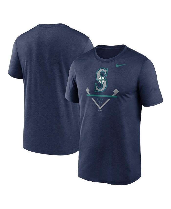 

Мужская темно-синяя футболка Seattle Mariners Icon Legend Performance Nike, синий