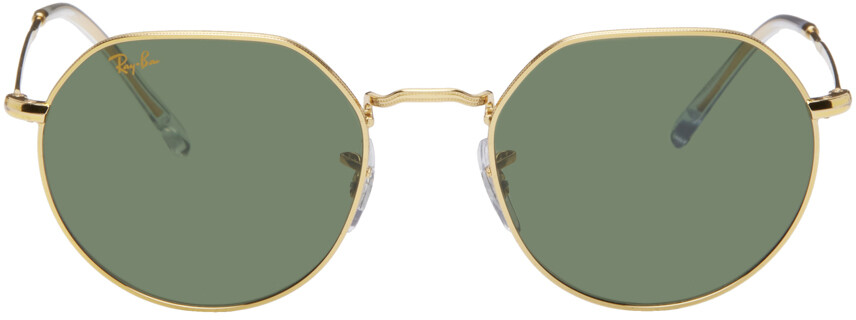 

Золотые солнцезащитные очки Jack Ray-Ban