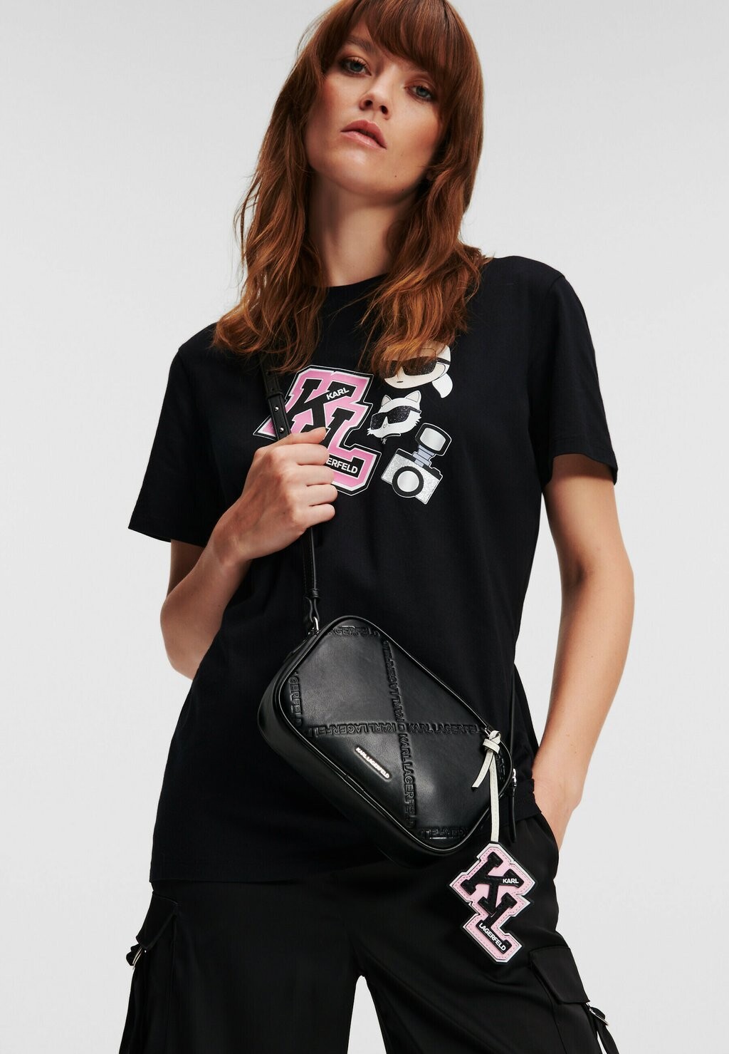 

Сумка KARL LAGERFELD IKONIK VARSITY, черный
