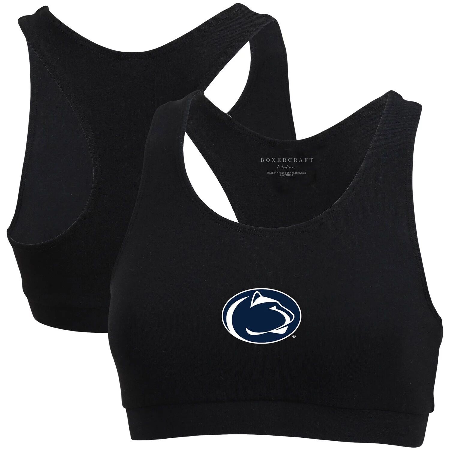 

Черный женский спортивный бюстгальтер Penn State Nittany Lions Support Your Team