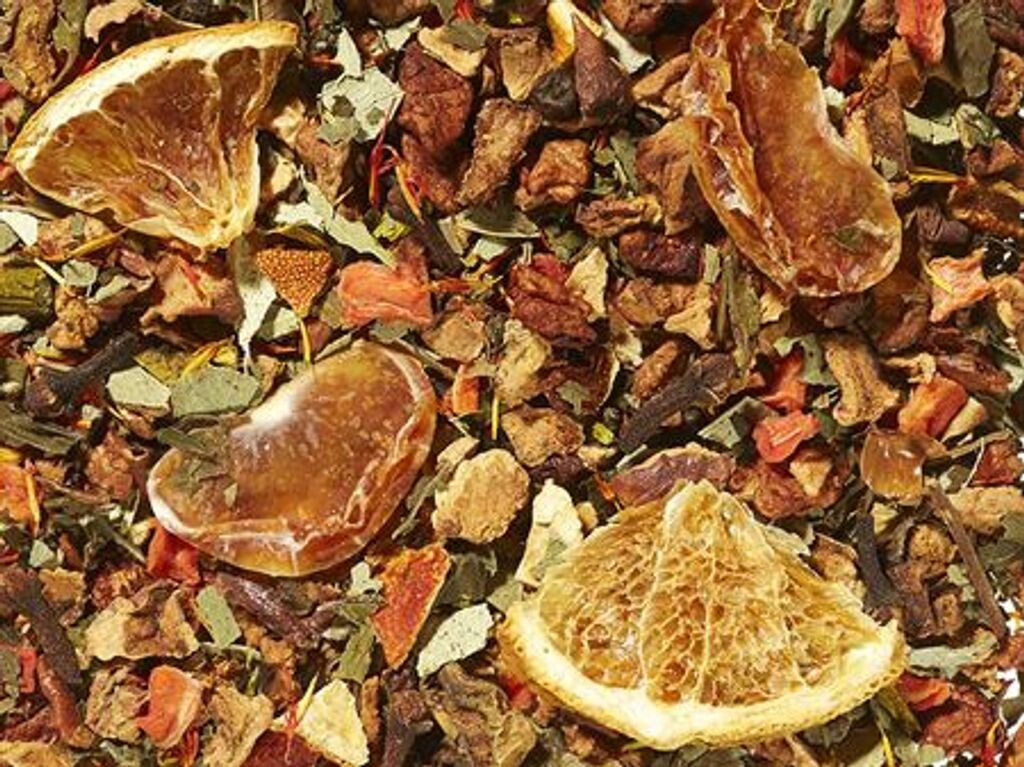 

1 кг фруктово-чайной смеси апельсиновых цукатов со вкусом апельсина и карамели Dethlefsen & Balk