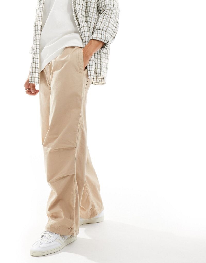 

Бежевые брюки свободного кроя Carhartt WIP Judd
