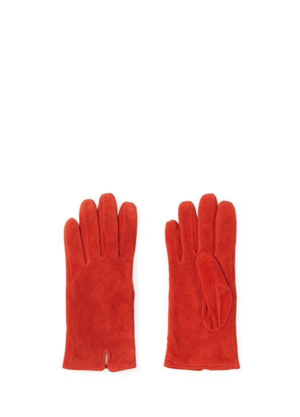Коричневые женские замшевые перчатки Network