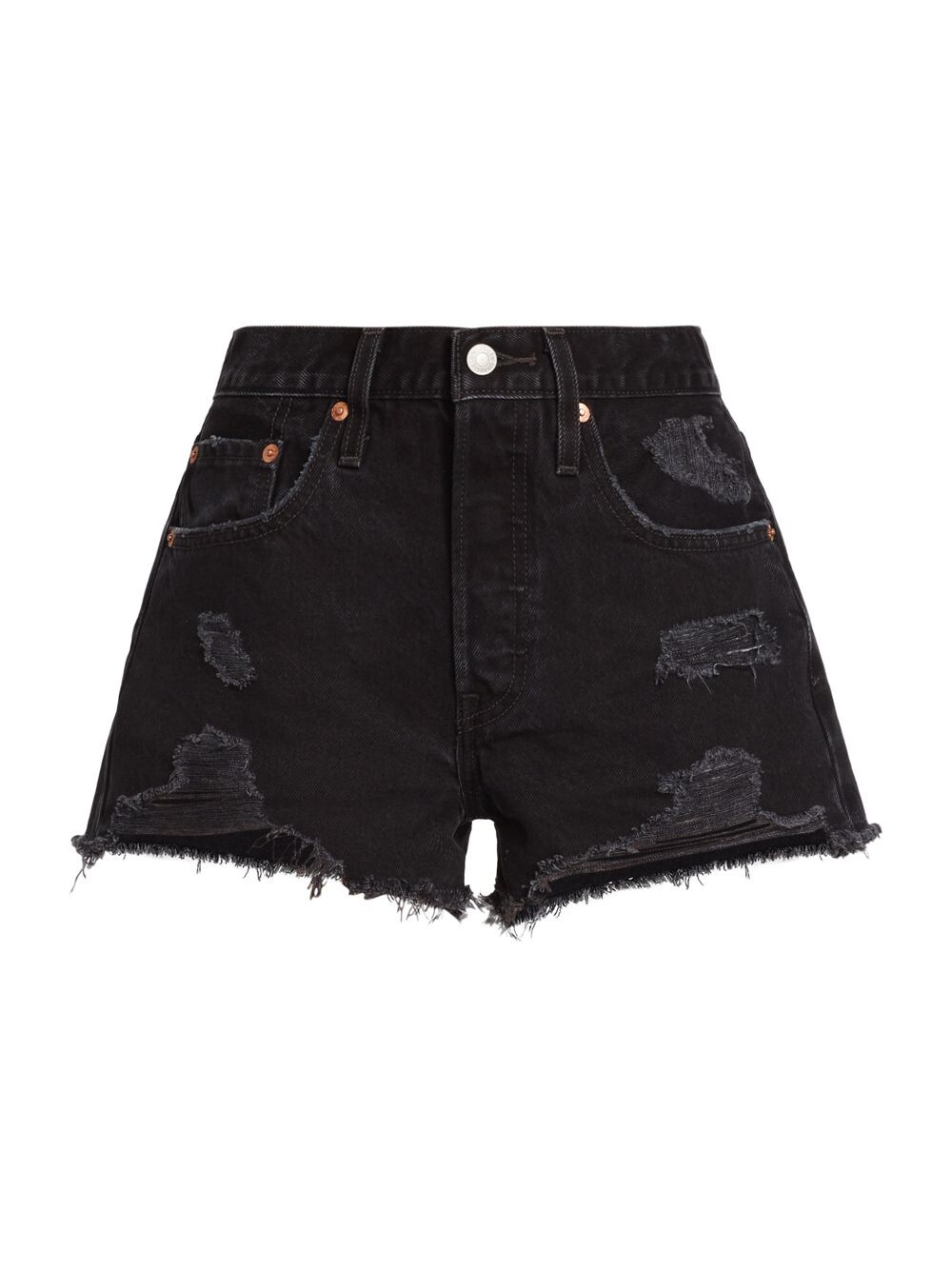 

501 Джинсовые шорты с эффектом потертости Levi's