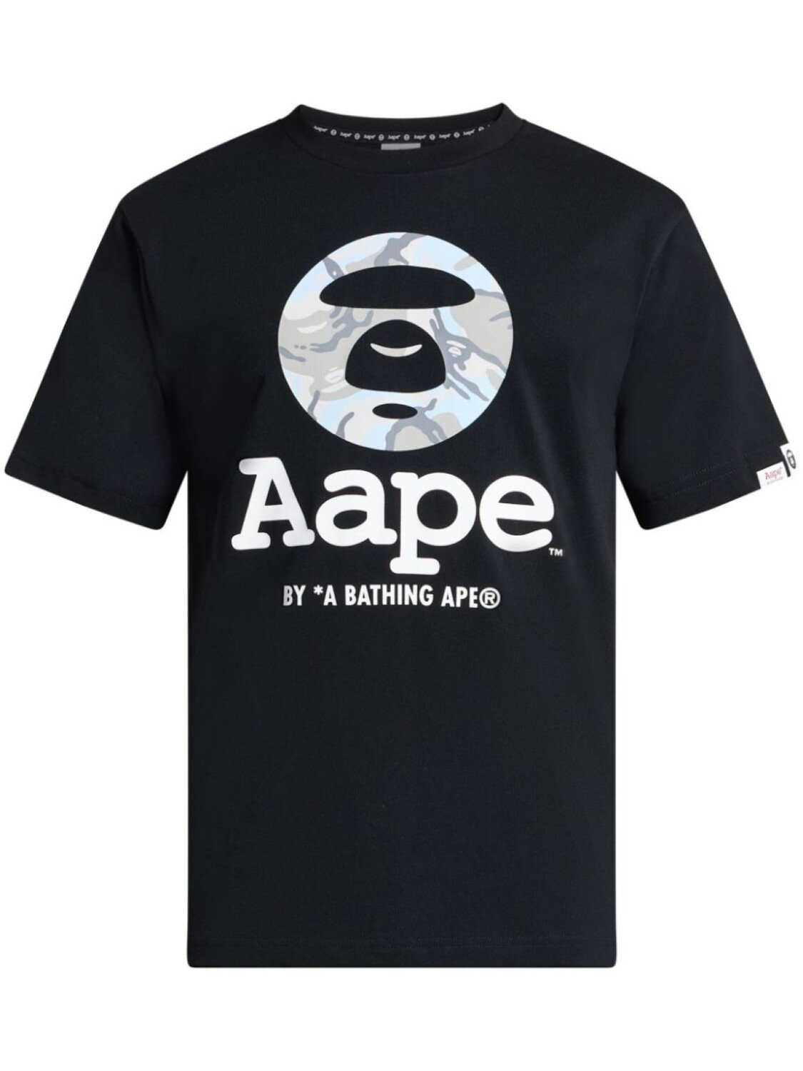

Футболка с логотипом AAPE BY *A BATHING APE, черный