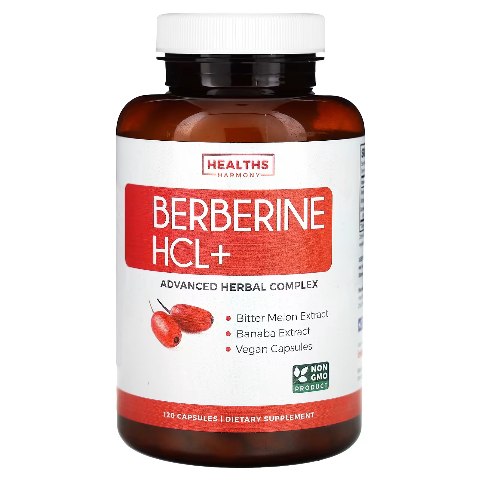 Healths Harmony Берберин HCL+ 120 капсул healths harmony berberine hcl 60 капсул