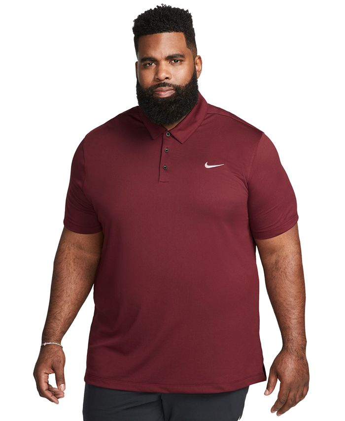 Мужское футбольное поло Dri-FIT Nike, цвет Deep Maroon