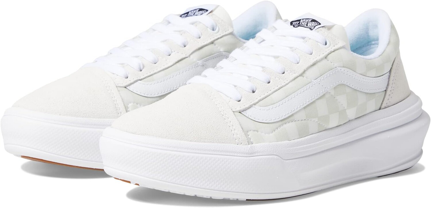 

Кроссовки Old Skool Overt CC Vans, цвет Checkerboard White/Checkerboard