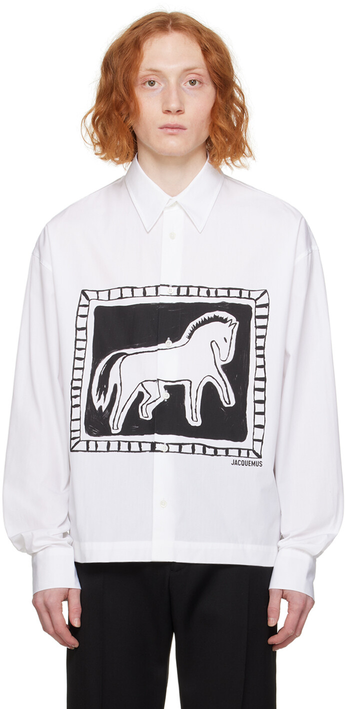 

Белая рубашка 'La chemise Papier' Jacquemus