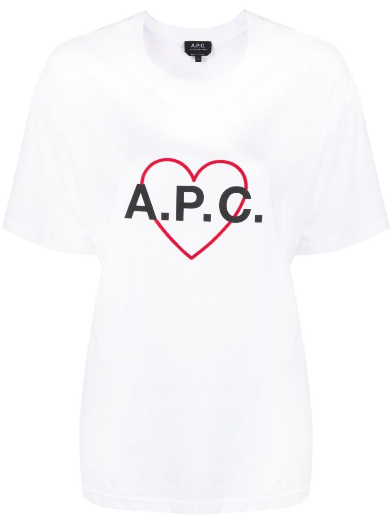 

A.P.C. футболка с логотипом, белый