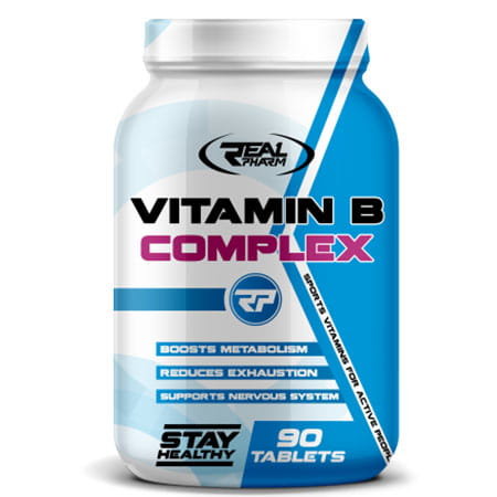 Комплекс витаминов группы B Real Pharm, 90 таблеток veglife веганский комплекс витаминов группы b 100 таблеток