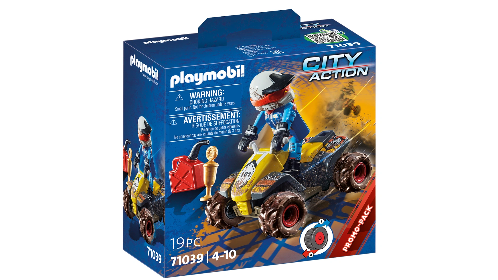 City action квадроцикл для бездорожья Playmobil конструктор playmobil city action 9360 тактическое подразделение грузовик