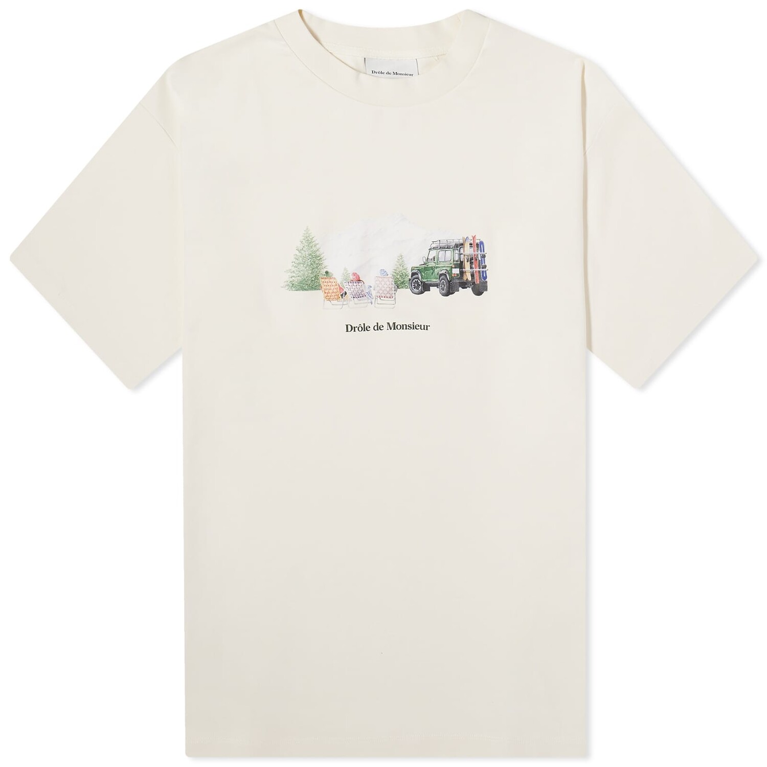

Футболка Drôle De Monsieur Mountain, цвет Cream