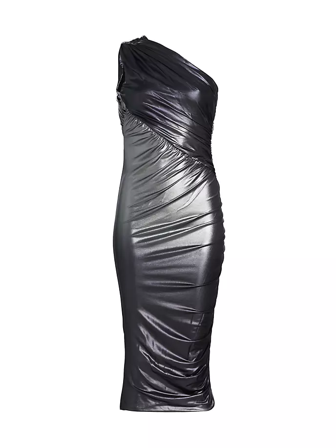 

Трикотажное платье миди Amira с градиентом Rick Owens, цвет silver degrade