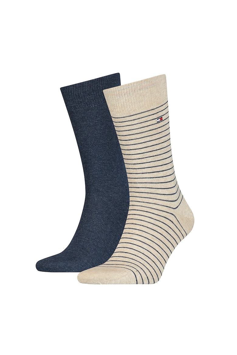 Длинные чистые полосатые носки – 2 пары Tommy Hilfiger, бежевый носки женские 2 пары полосатые