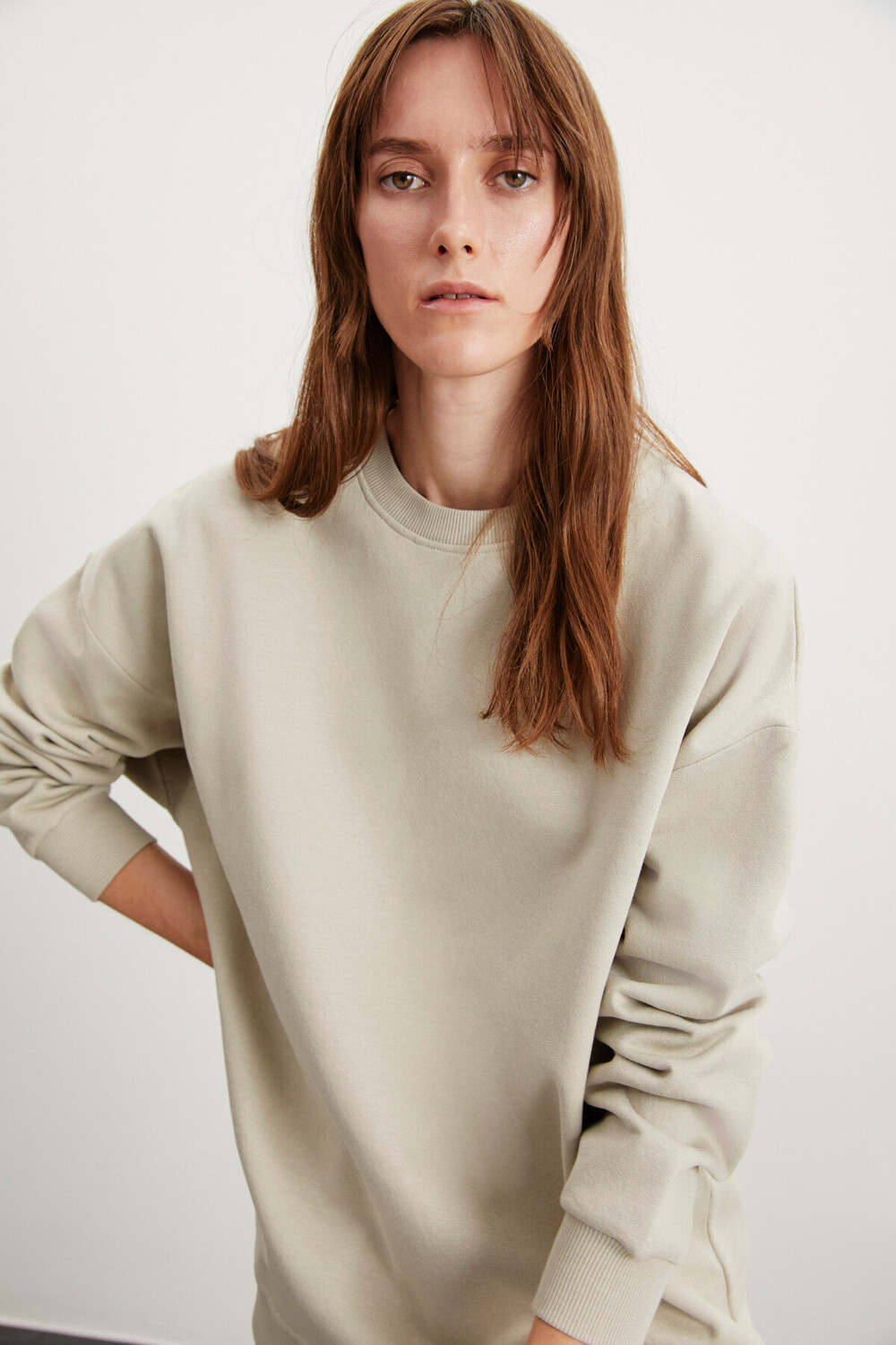 

Одинарный свитшот Allys Oversize GRIMELANGE, серый