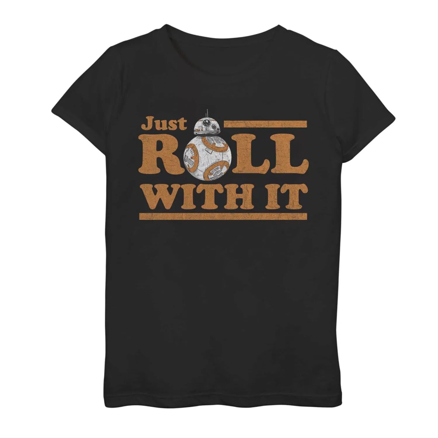 

Футболка с рисунком «Just Roll With It» для девочек 7–16 лет «Звездные войны BB-8» Star Wars