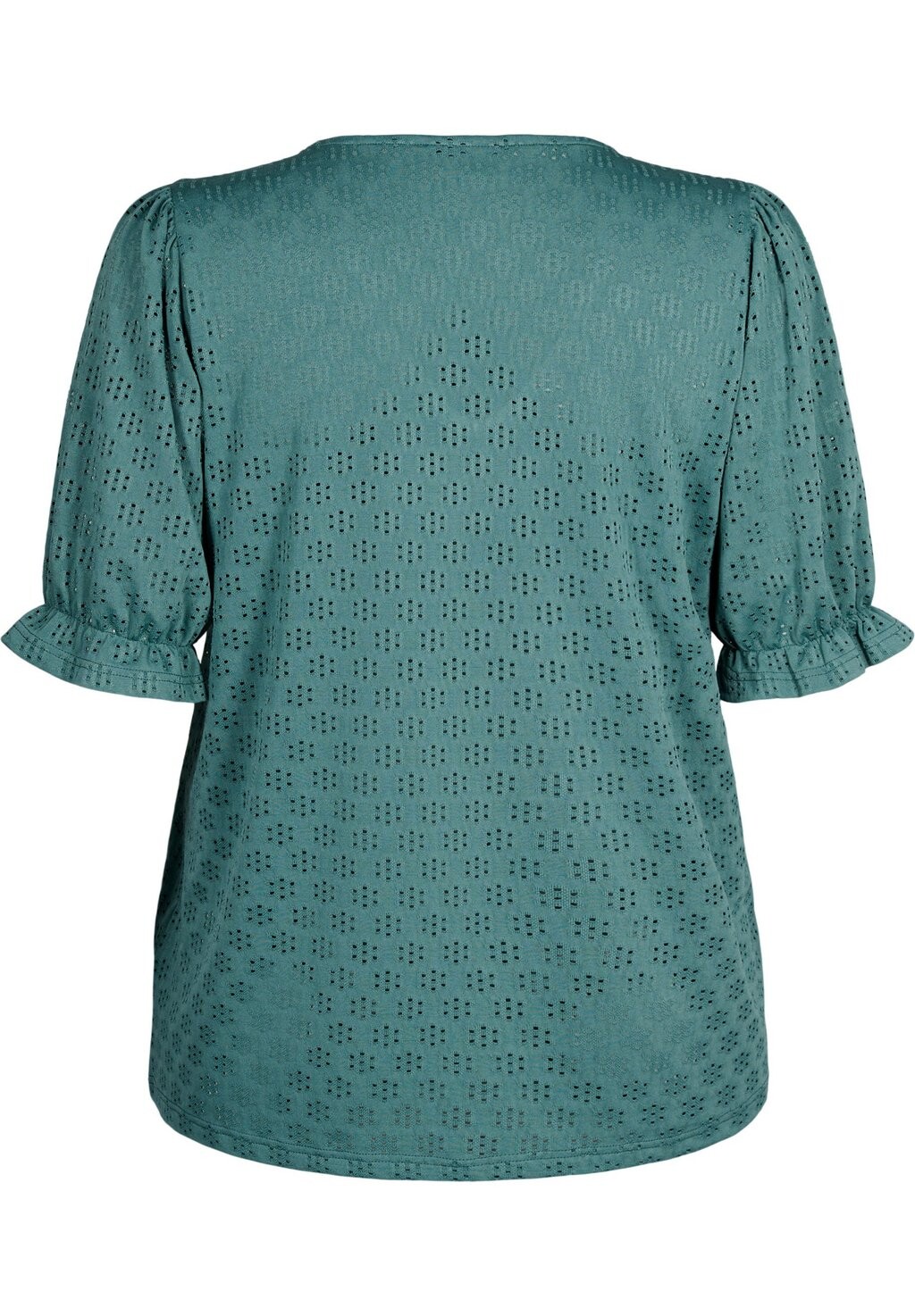 

Блузка V-Neck With Hole Pattern Zizzi, зеленый