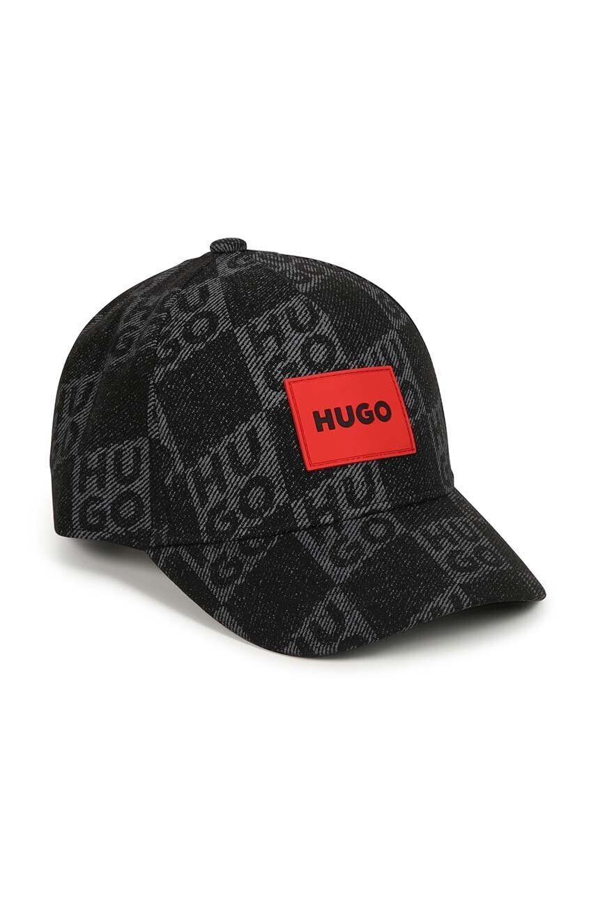 

Детская шапка с козырьком HUGO, черный