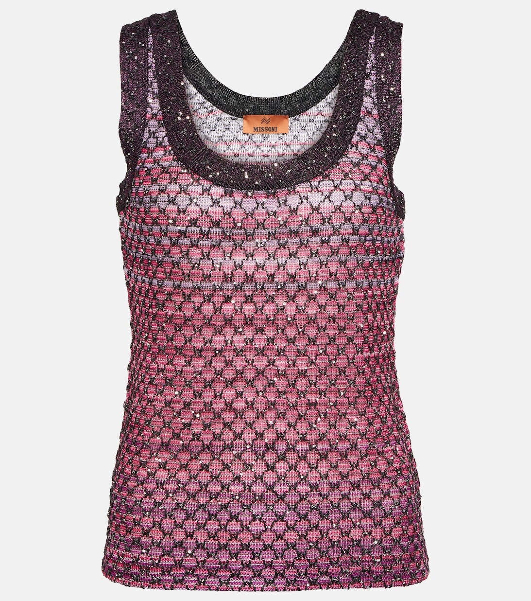 

Топ из ткани ламе с пайетками MISSONI, разноцветный