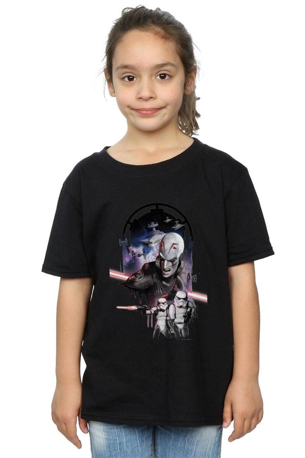 Хлопковая футболка Rebels The Grand Inquisitor Star Wars, черный хлопковая футболка rebels hera star wars черный