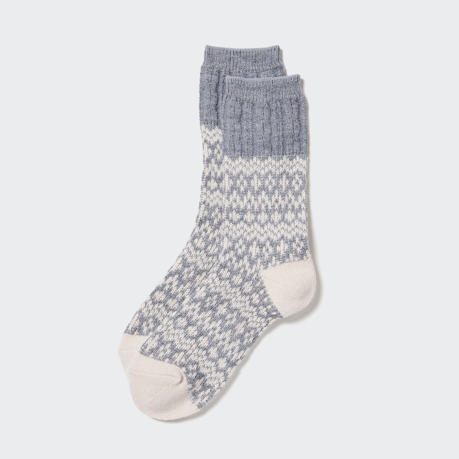 

Термоноски HEATTECH Fair Isle Uniqlo, серый