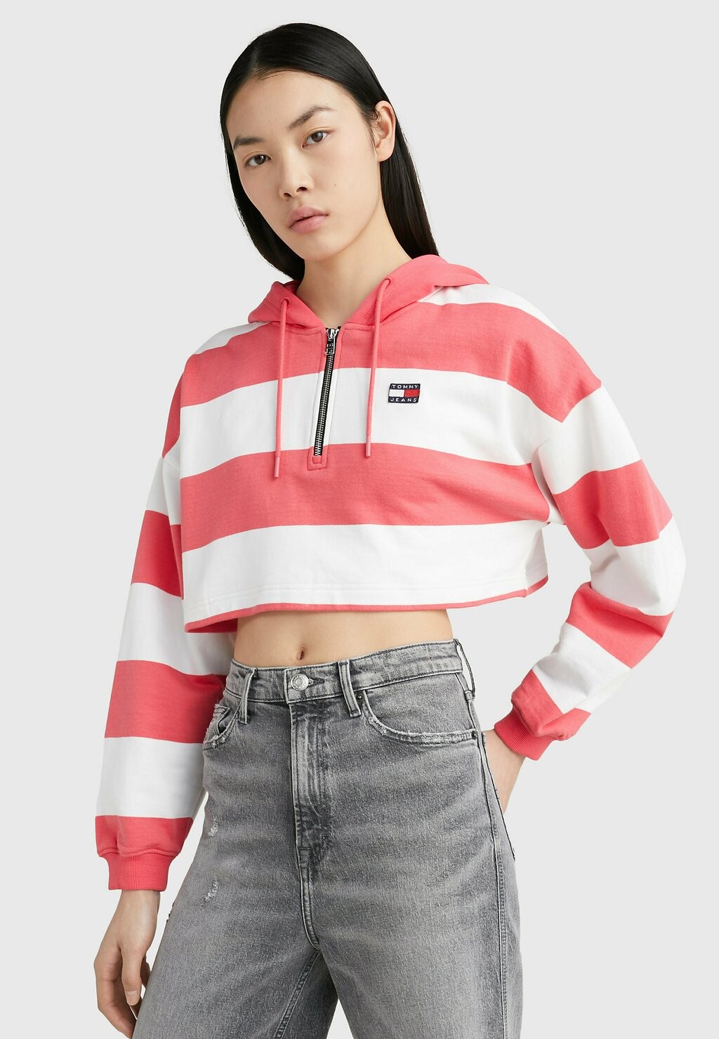

Толстовка с капюшоном Tommy Jeans, розовый
