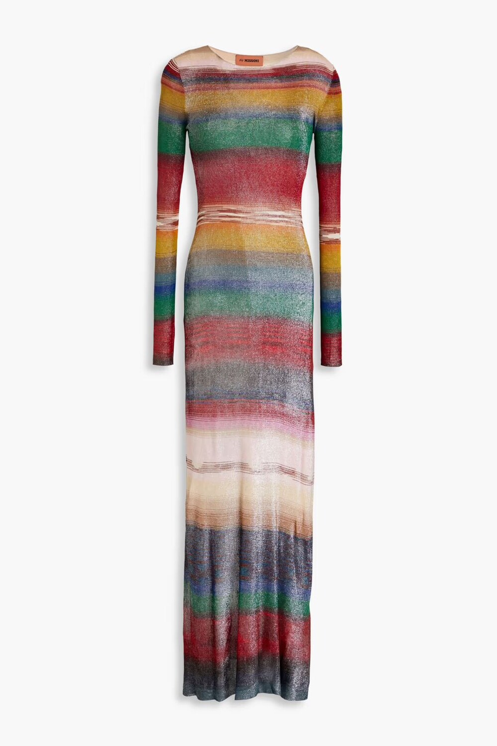 

Платье макси металлизированной вязки крючком Missoni, розовый