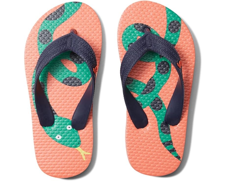 

Сандалии Joules Flip-Flop, цвет Orange Snake