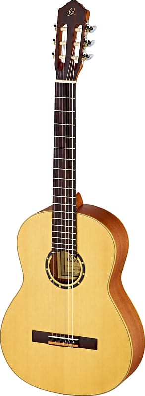 Акустическая гитара Ortega Guitars R121L Family Series Left Handed Nylon 6-String Guitar w/ Free Bag, Spruce Top and Mahogany Body, Satin Finish акустическая гитара ortega guitars 6 string family series 3 4 size nylon classical guitar with bag right handed spruce top natural satin
