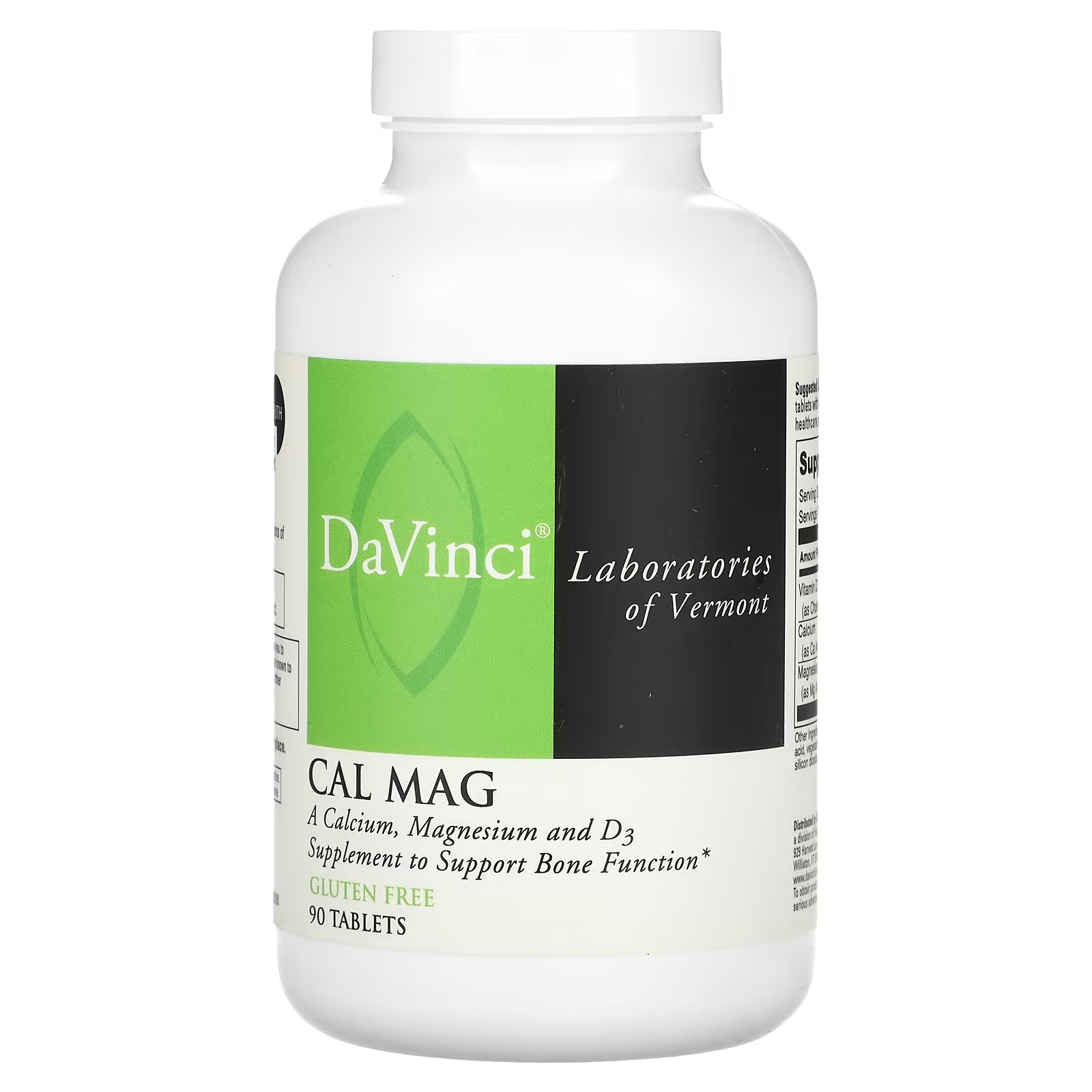 Пищевая добавка DaVinci Laboratories of Vermont Cal Mag, 90 таблеток пищевая добавка lifeable с кальцием магнием цинком и витамином d3 натуральная малина 90 жевательных конфет