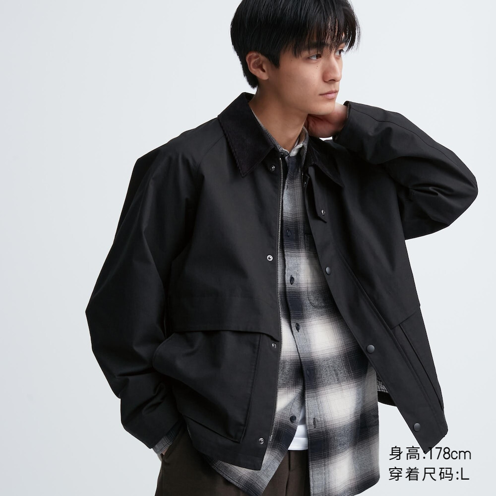 

Мужская одежда Uniqlo/Женская одежда/Повседневная короткая куртка для пар (свободная куртка в британском стиле)
