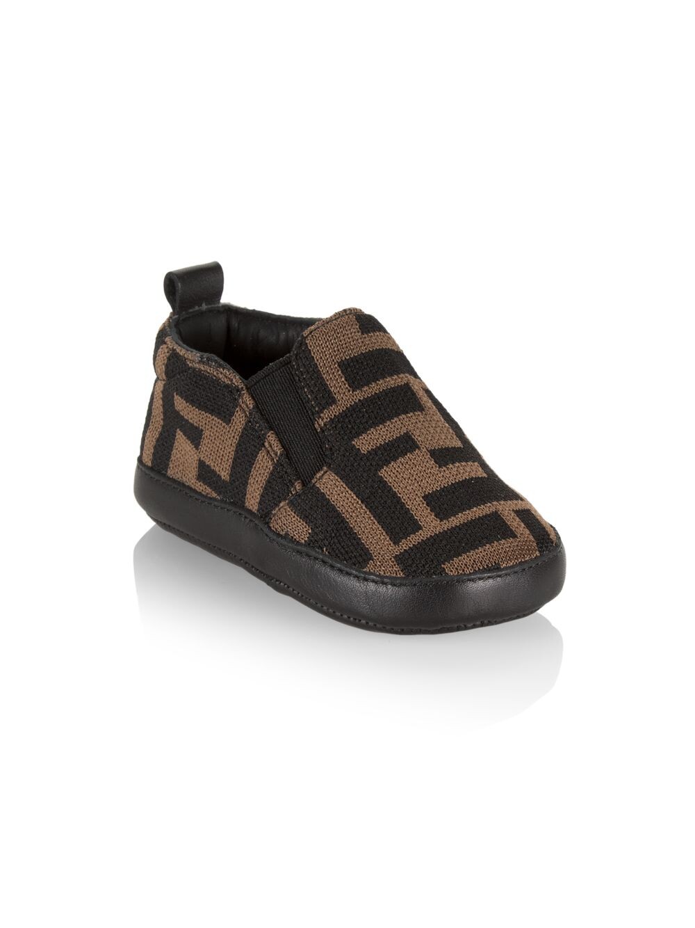 

Кроссовки Baby's Knit FF без шнурков Fendi, коричневый