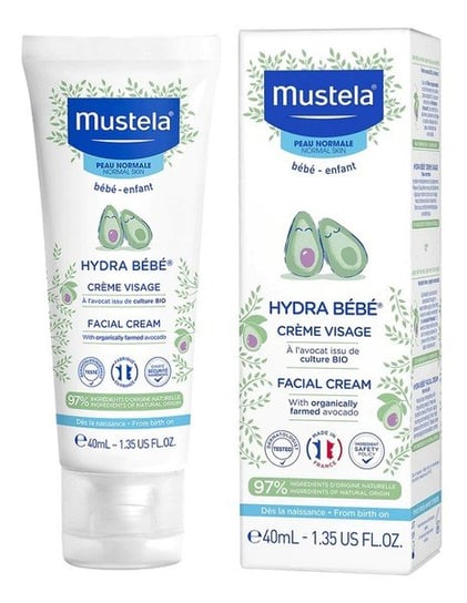 Увлажняющий крем для лица для детей и младенцев, 40 мл Mustela, Hydra Bebe Facial Cream
