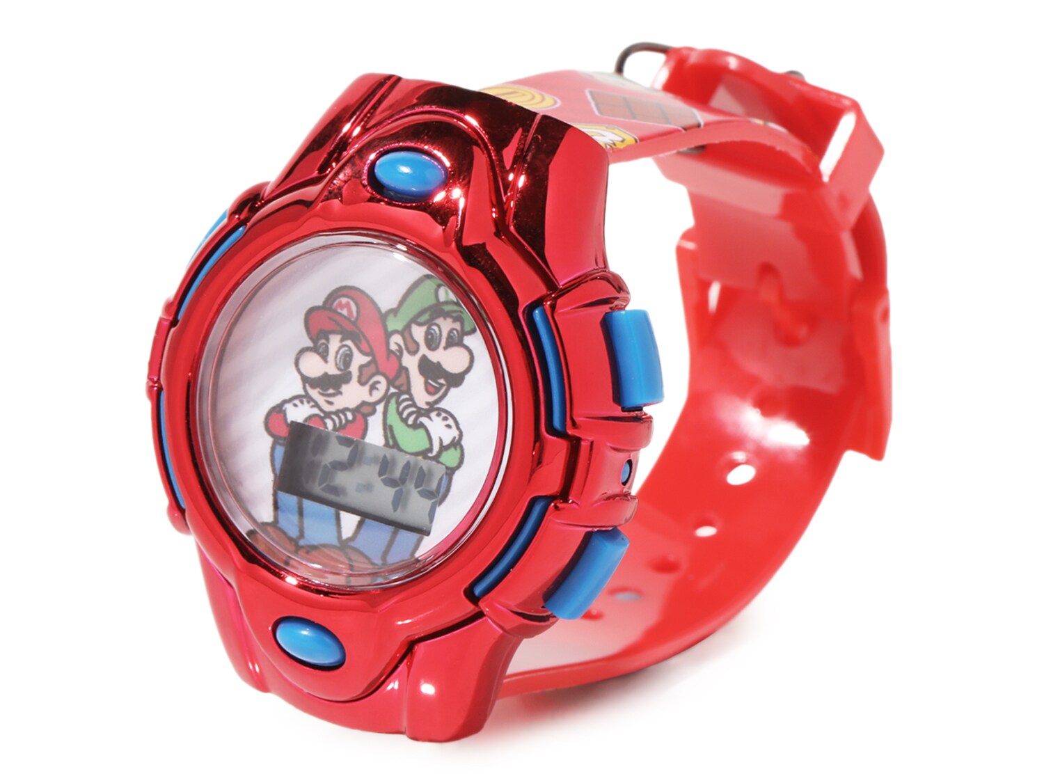 Часы Accutime Watch Super Mario, красный/синий часы детские accutime watch с проектором