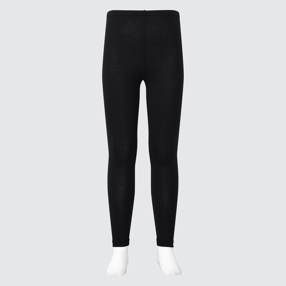 

Футболка Uniqlo Thermal Clothing Heattech с U-образным вырезом и рукавами девять четвертей, черный