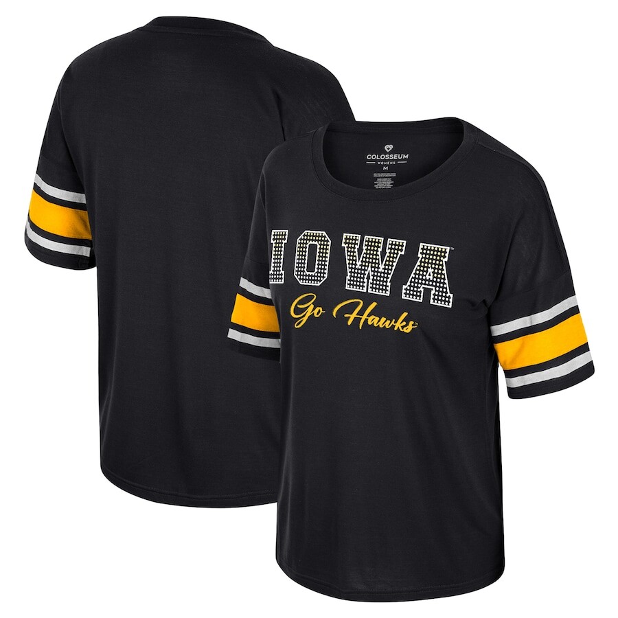 

Футболка с коротким рукавом Colosseum Iowa Hawkeyes, черный