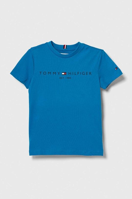 

Детская хлопковая футболка Tommy Hilfiger, синий