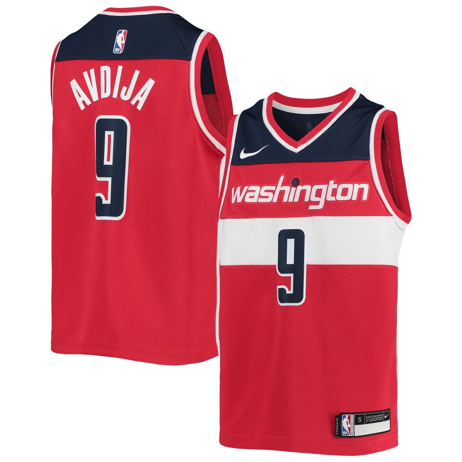 

Молодежная майка Nike Deni Avdija Red Washington Wizards 2020/21 Swingman — Icon Edition Nike