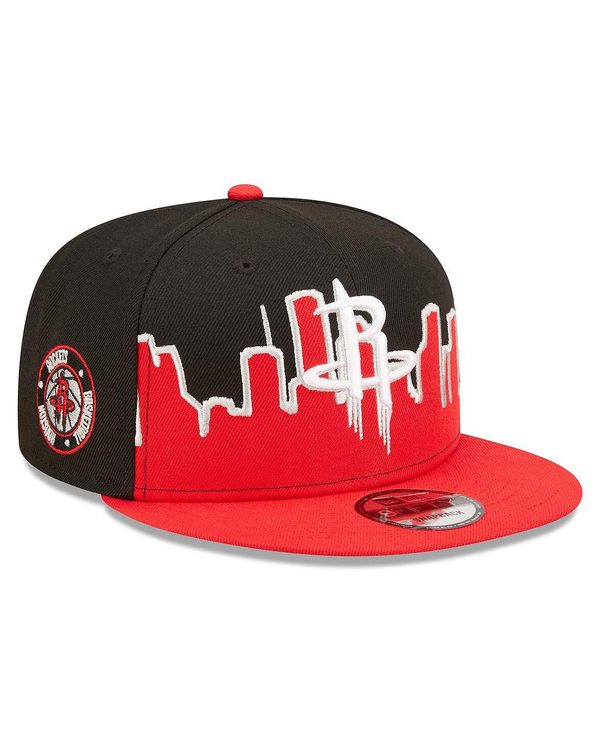 

Мужская красно-черная кепка Snapback Houston Rockets 2022 Tip-Off 9FIFTY New Era