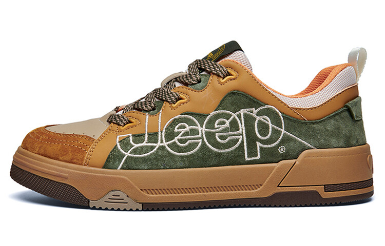 

Кроссовки Jeep Skateboarding Shoes Men Low-top Yellow, желтый