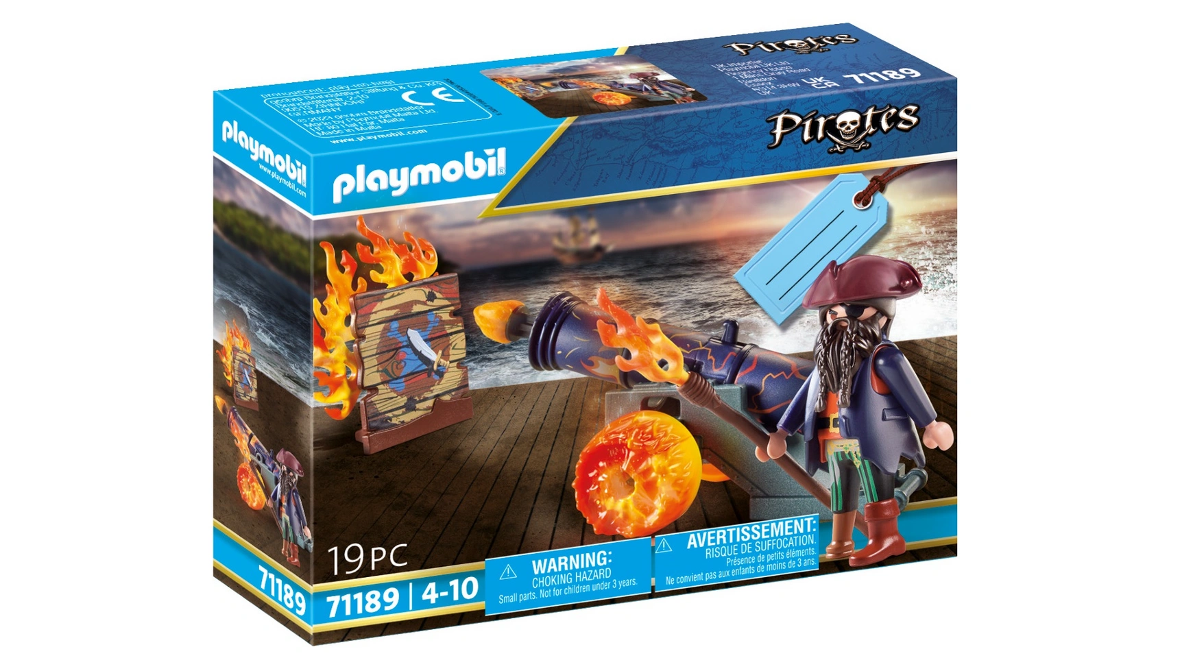 цена Пираты пират с пушкой Playmobil