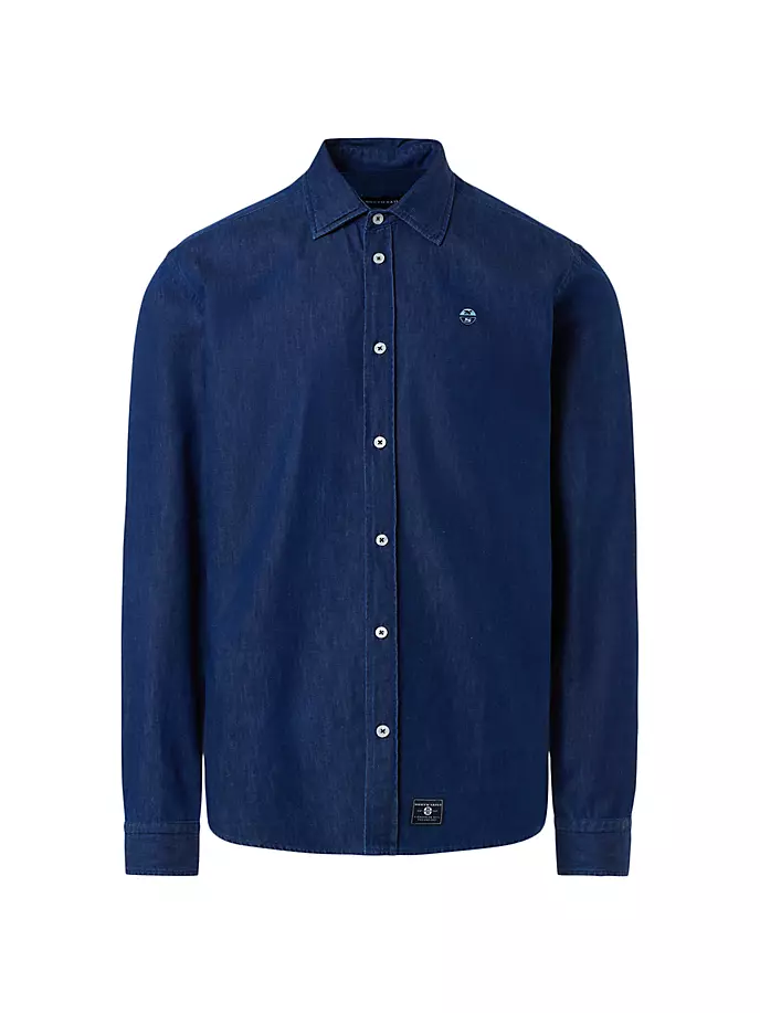 

Джинсовая рубашка на пуговицах спереди North Sails, цвет dark denim