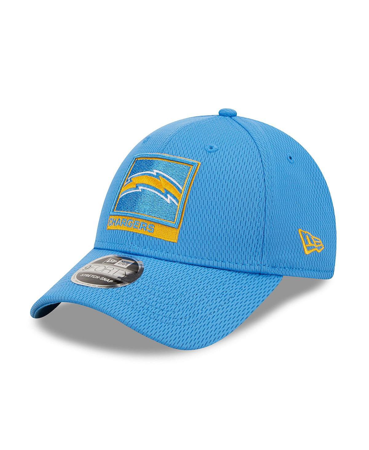 Мужская пудрово-синяя кепка Los Angeles Chargers в рамке кепки 9Forty Snapback New Era