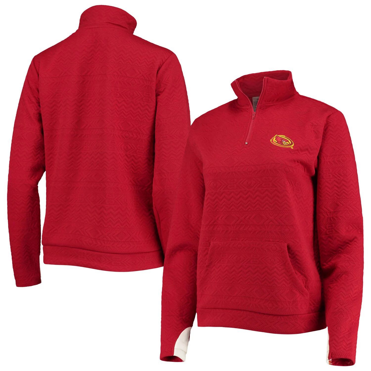 

Женская куртка Gameday Couture Cardinal Iowa State Cyclones с тиснением на молнии четверть