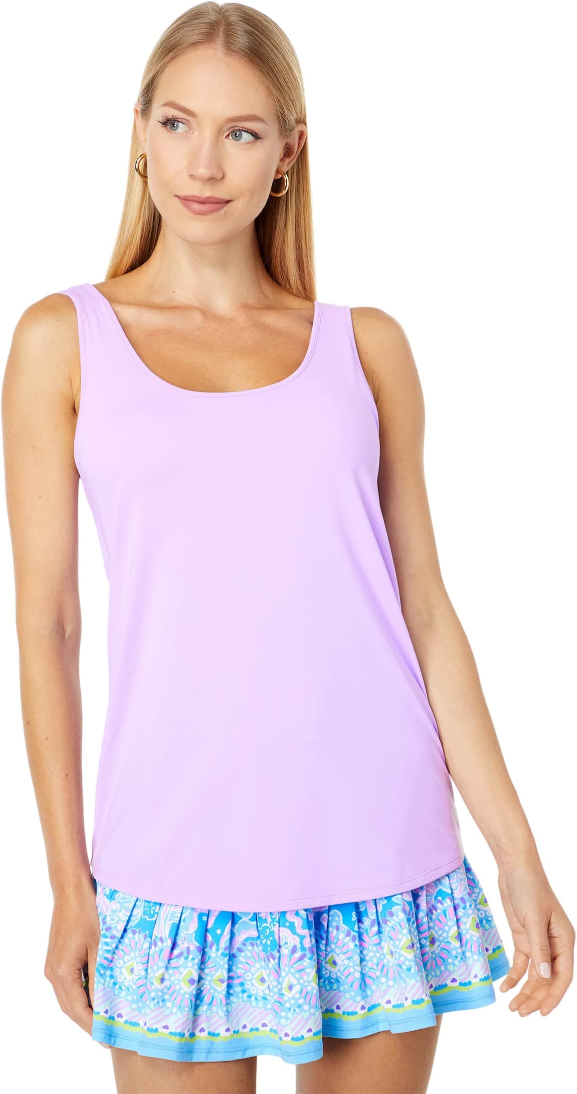 

Топ Lilly Pulitzer Meryl Nylon Sunray Bra Tank, цвет Purple Iris